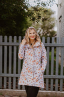 Sieviešu Softshell mētelis Beige FLowers