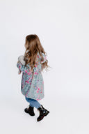 Girls' Softshell Coat Mint Spring Meadow