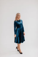 Velvet Dress Bella Aqua