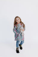 Girls' Softshell Coat Mint Spring Meadow