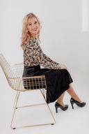 Bēšs Tilla tops Black Ornaments