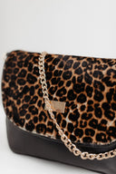 Handbag - Baguette type Black Leopard