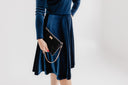 Velvet Dress Bella Navy
