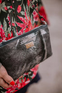 Clutch bag Dark Green Pony