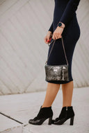 Clutch bag Dark Green Pony