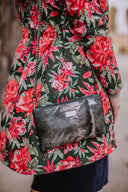 Clutch bag Dark Green Pony