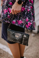 Clutch bag Dark Green Pony