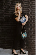 Rokas soma - Baguette tipa Blue Flowers