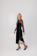 Velvet Slip Dress Karla Velvet Black