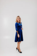 Velvet Dress Beta Royal Blue