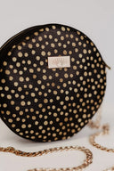 Round Gold Dots Handbag