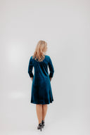 Velvet Dress Beta Turquoise