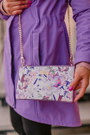 Clutch bag Purple Magnolia