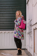 Backpack Fuchsia Peonies