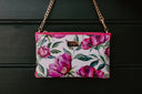 Clutch bag Fuschia Peonies