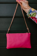 Clutch bag Fuschia Peonies