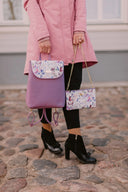 Clutch bag Purple Magnolia