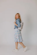 Dress Light Blue Feathers