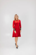 Velvet Dress Beta Red
