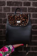 Backpack Black Leopard