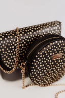 Round Gold Dots Handbag