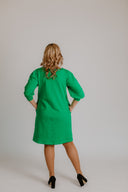Sweater dress Bright green