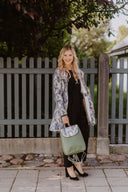 Backpack Khaki Leaves