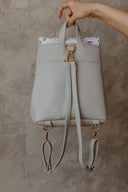 Backpack Grey Roses