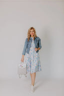 Dress Light Blue Feathers