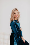 Velvet Dress Bella Aqua