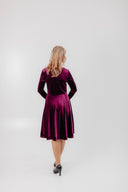 Velvet Dress Bella Plum