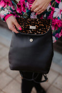 Backpack Black Leopard