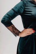 Velvet Dress Beta Dark Green