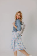 Dress Light Blue Feathers