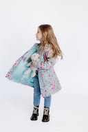 Girls' Softshell Coat Mint Spring Meadow