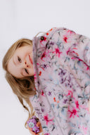 Girls' Softshell Coat Pink Spring Meadow