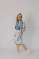 Dress Light Blue Feathers