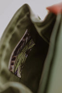 Backpack Khaki Leaves