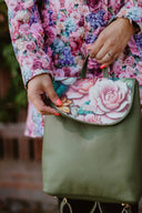 Backpack Khaki Roses