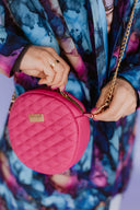 Handbag Round Fuschia