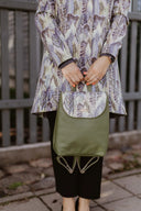 Backpack Khaki Leaves