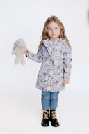 Girls' Softshell Coat White Roses