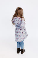 Girls' Softshell Coat White Roses