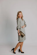 Khaki sweater dress