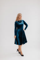 Velvet Dress Bella Aqua
