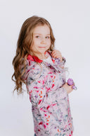 Girls' Softshell Coat Pink Spring Meadow