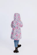 Girls' Softshell Coat Pink Spring Meadow
