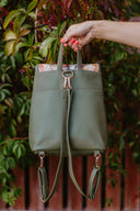 Backpack Khaki Roses