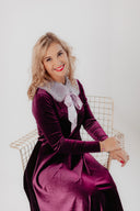 Velvet Dress Bella Plum