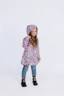 Girls' Softshell Coat Pink Spring Meadow